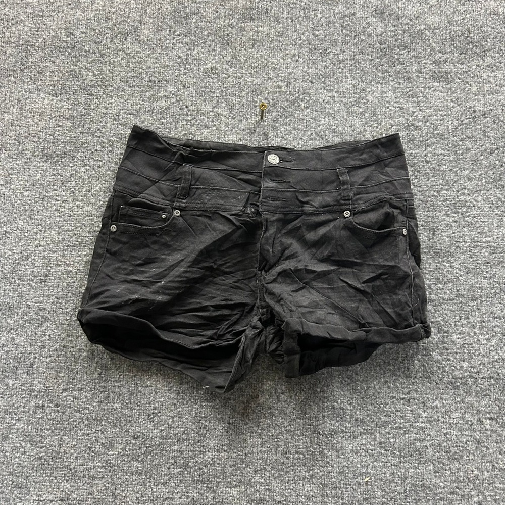 Unbranded Denim Shorts Womens Size 30  High Waisted Triple Button Cuffed Casual